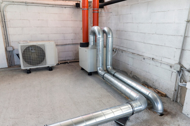 heat recovery unit for mechanical ventilation system and heat pump for air conditioning